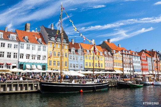Picture of Nyhavn in Copenhagen Denmark